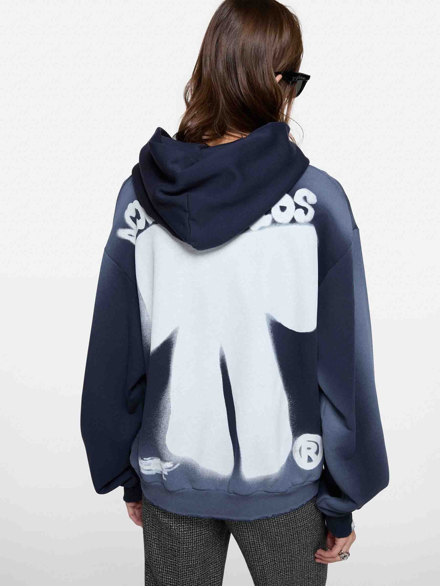Acne Studios Hombre Barcelona Sudadera Capucha Sprayed color Azul Noche sku 545-002031 01 - Foto 4