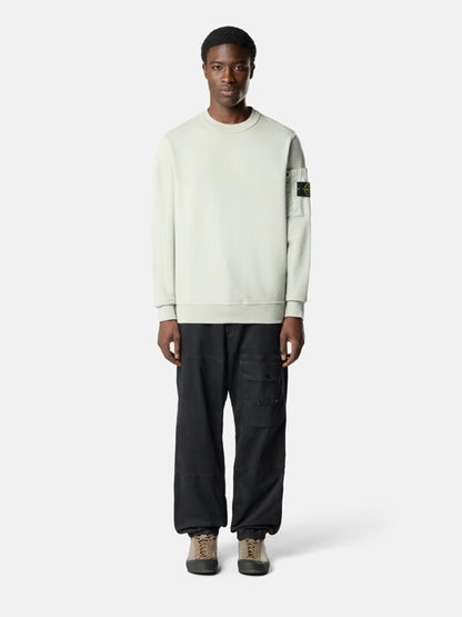Outlet online Stone Island Hombre Sudadera Cuello Redondo color Verde Menta sku 545-002039 01 - Foto 2