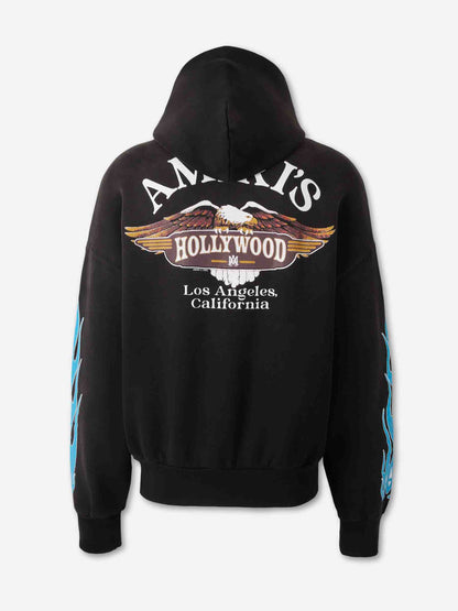 Outlet online Amiri Hombre Sudadera Capucha Cremallera color Negro sku 545-002044 01 - Foto 2