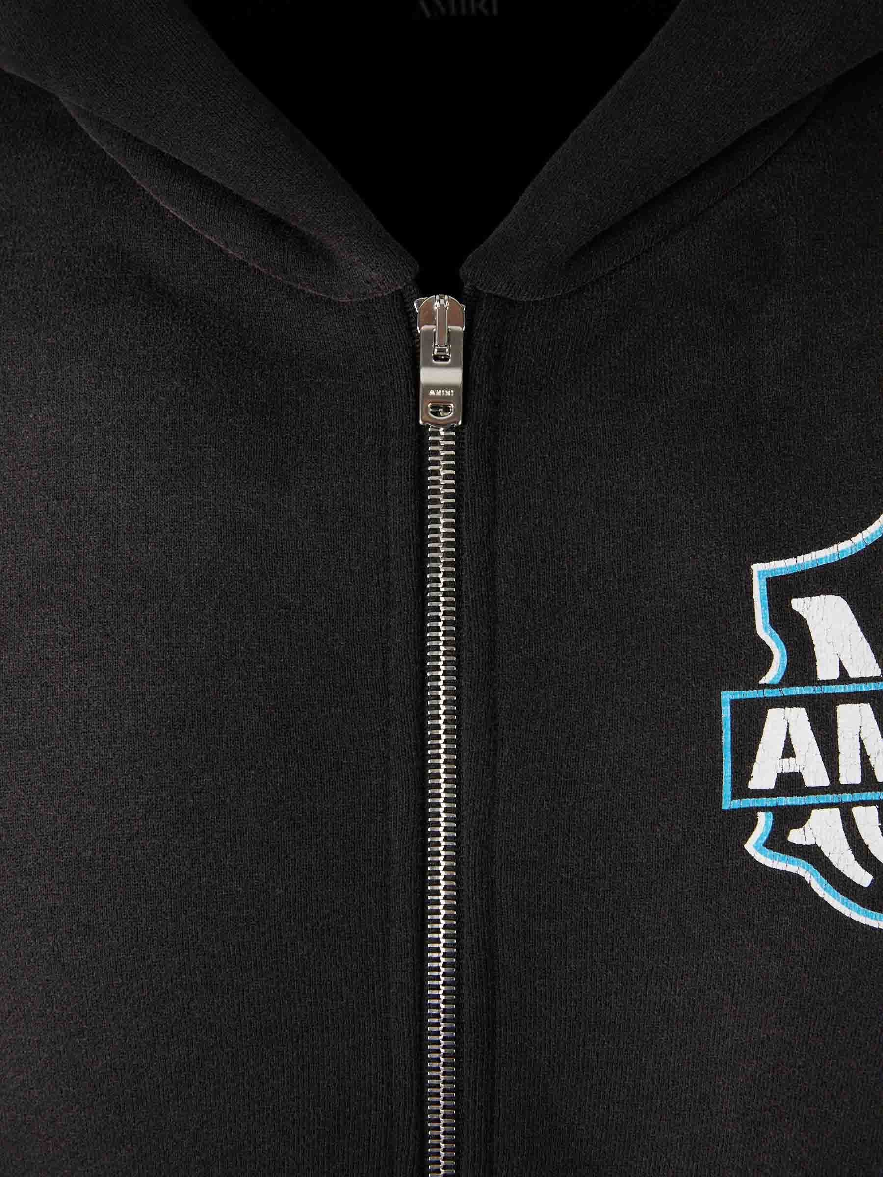 Outlet online Amiri Hombre Sudadera Capucha Cremallera color Negro sku 545-002044 01 - Foto 3