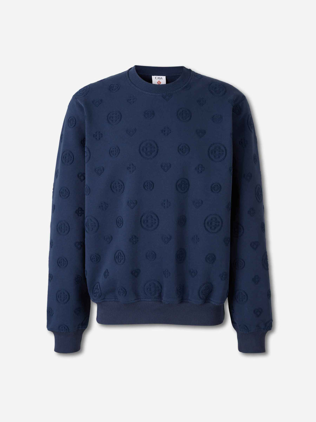 Outlet online Casablanca Hombre Sudadera Cuello Redondo color Azul Marino sku 545-002052 01 - Foto 1