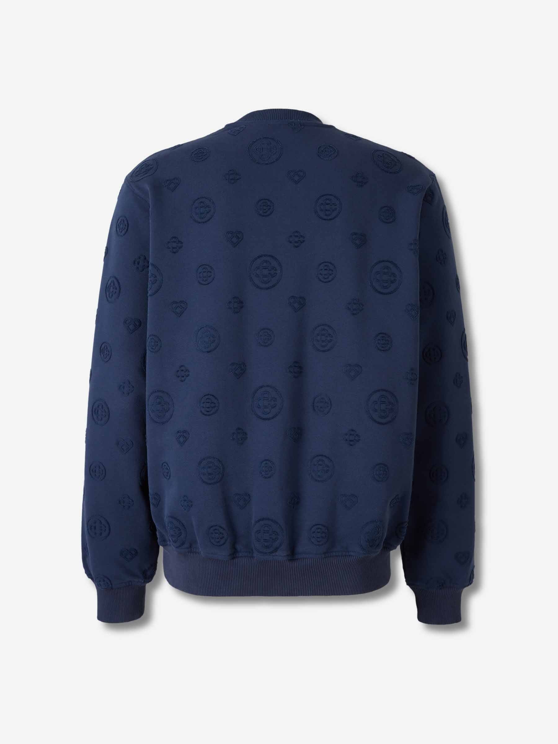 Outlet online Casablanca Hombre Sudadera Cuello Redondo color Azul Marino sku 545-002052 01 - Foto 2