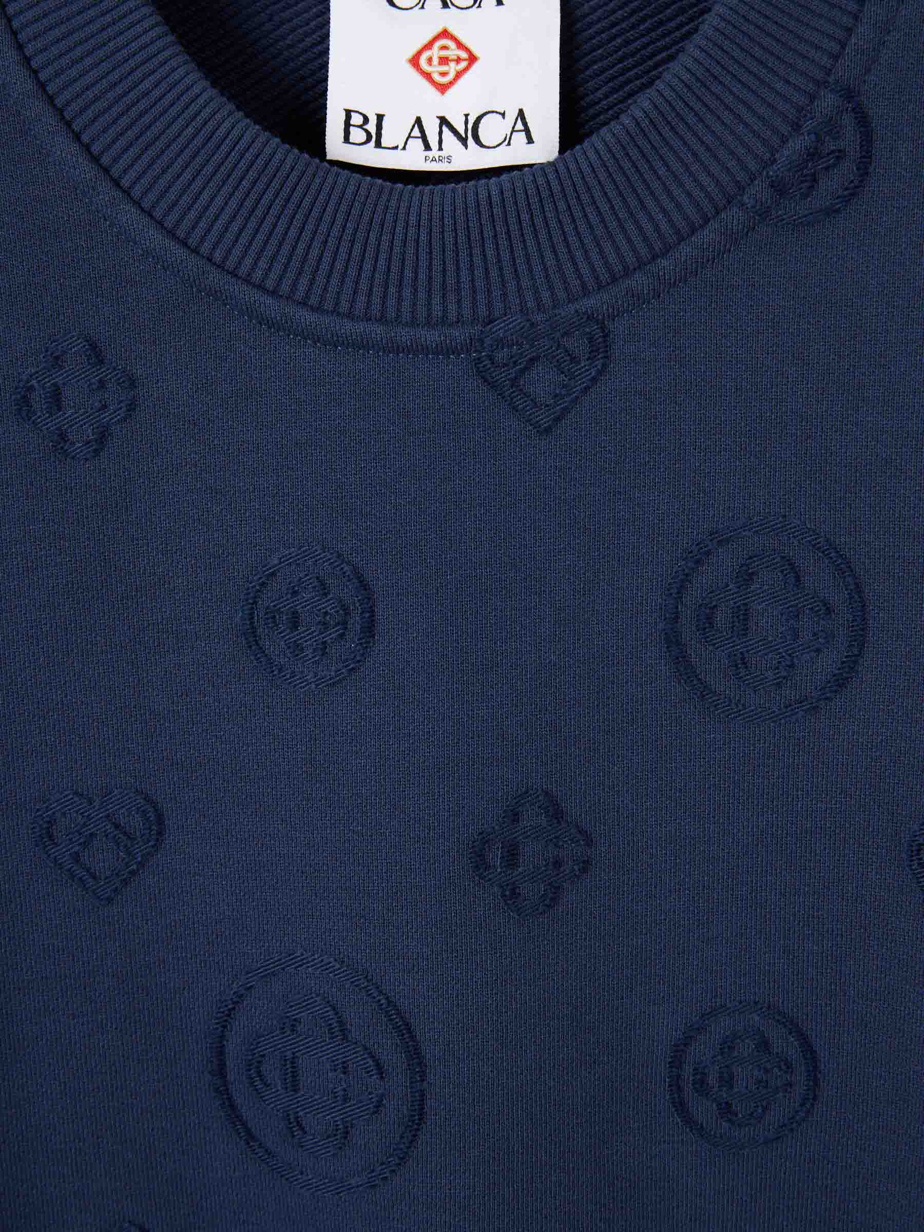 Outlet online Casablanca Hombre Sudadera Cuello Redondo color Azul Marino sku 545-002052 01 - Foto 3
