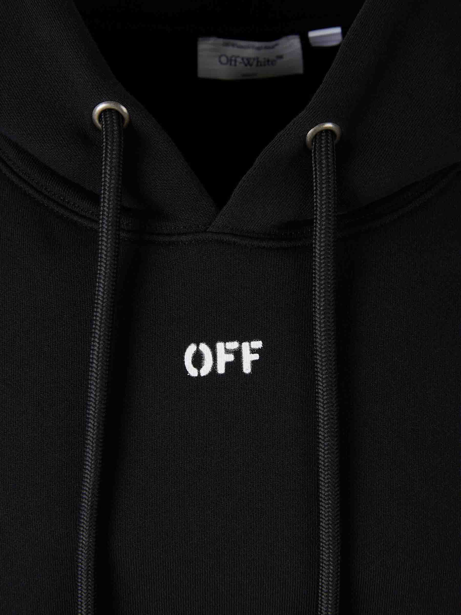 Outlet online Off-White Hombre Sudadera Capucha Logo color Negro sku 545-002065 01 - Foto 3