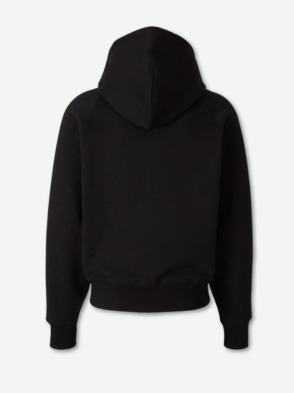 Outlet online Ami Paris Hombre Sudadera Capucha Cremallera color Negro sku 545-002073 01 - Foto 2