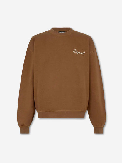 Outlet online Dsquared2 Hombre Sudadera Logo Algodón color Marrón sku 545-002086 01 - Foto 1