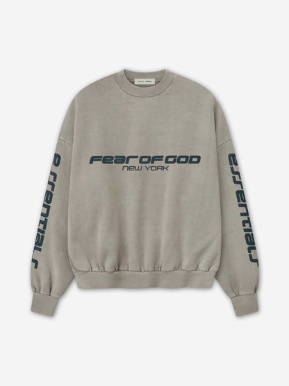 Outlet online Fear of God Essentials Hombre Sudadera Cuello Redondo color Gris sku 545-002100 01 - Foto 1
