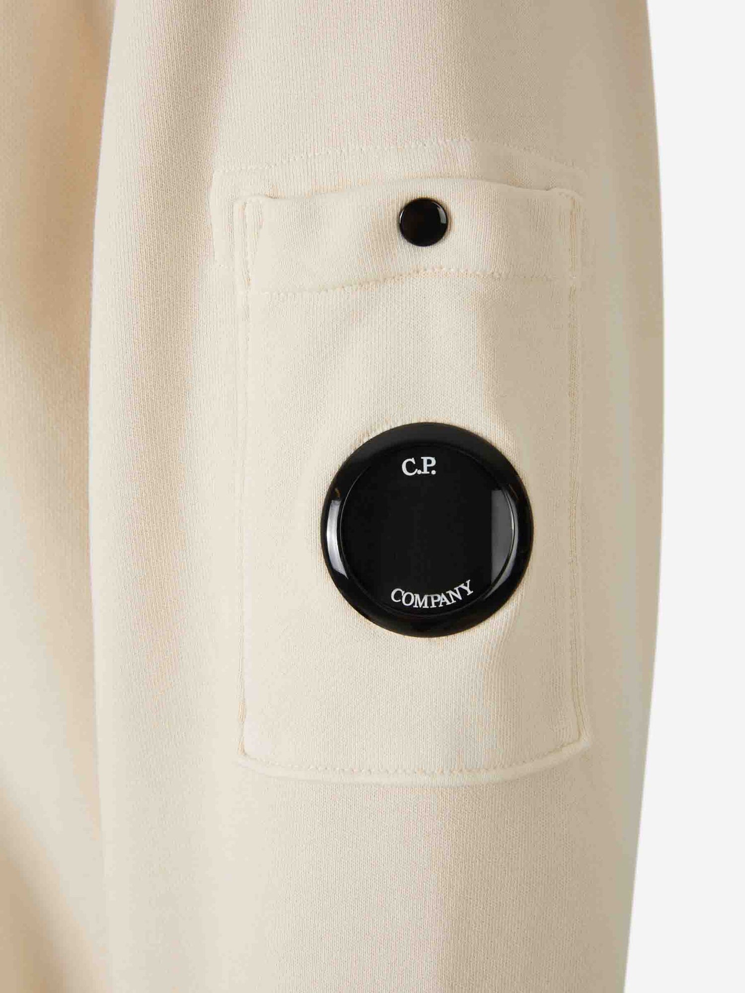 C.P. Company Hombre Barcelona Sudadera Capucha Lens color Crema sku 545-002108 02 - Foto 4