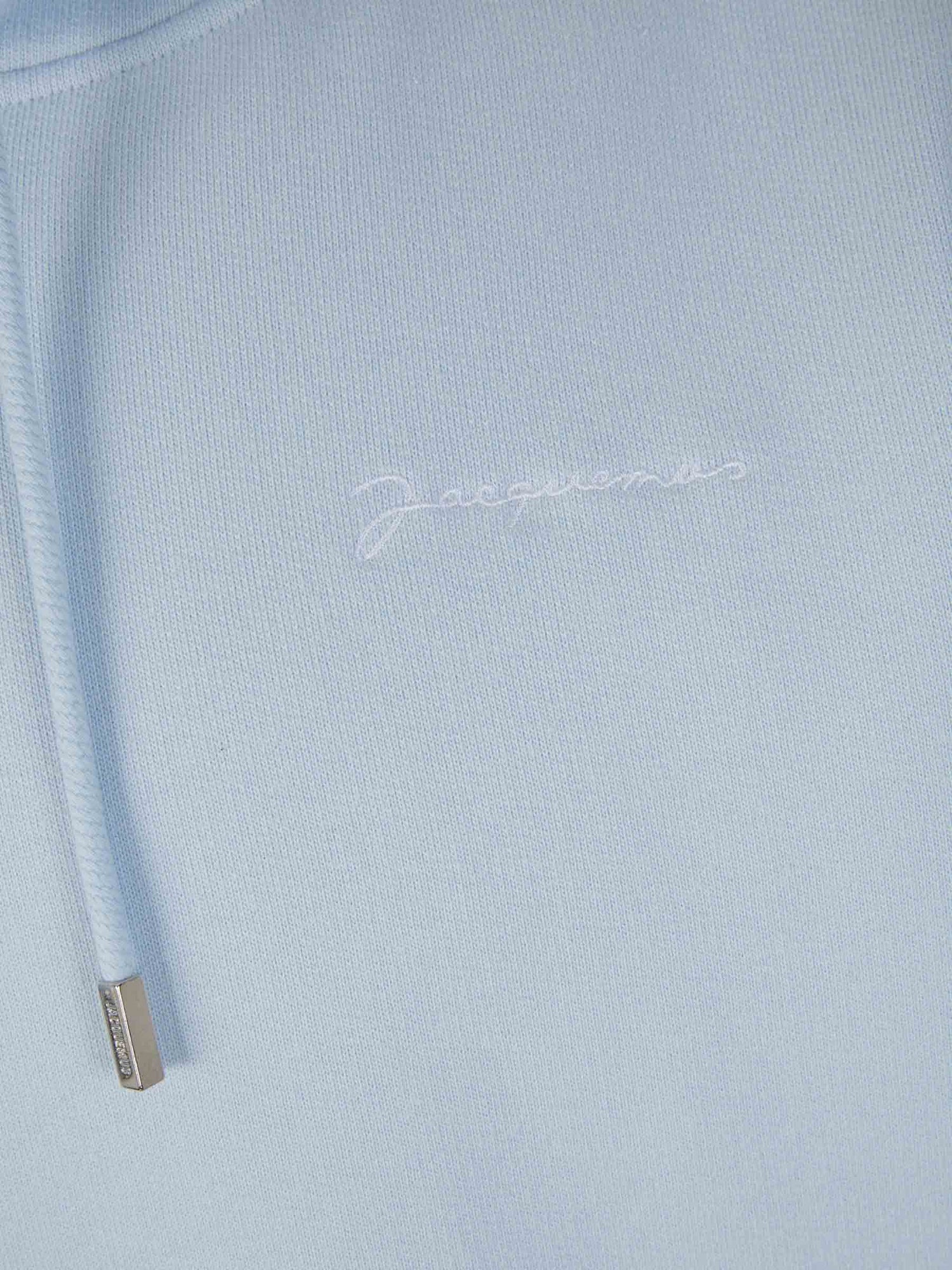 Outlet online Jacquemus Hombre Sudadera Capucha Algodón color Azul Cielo sku 545-001562 01 - Foto 4