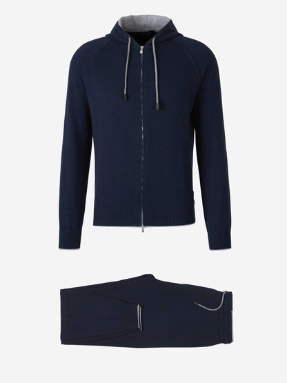 Outlet online Gran Sasso Hombre Tracksuit Algodón Cachemira color Azul Marino sku 546-000003 02 - Foto 1
