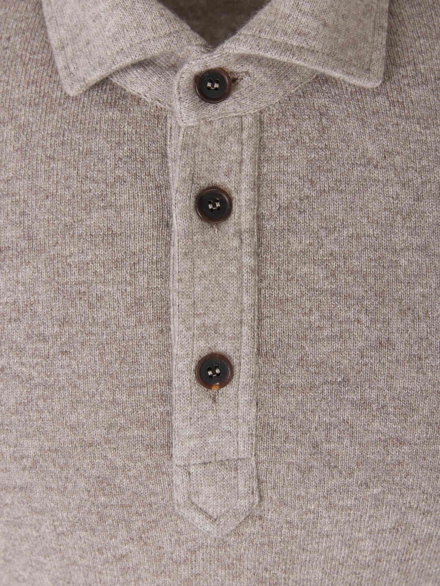 Outlet online Santa Eulalia Hombre Polo Cashmere Manga Larga color Burdeos sku 551-000287 03 - Foto 10