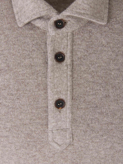 Outlet online Santa Eulalia Hombre Polo Cashmere Manga Larga color Burdeos sku 551-000287 03 - Foto 10