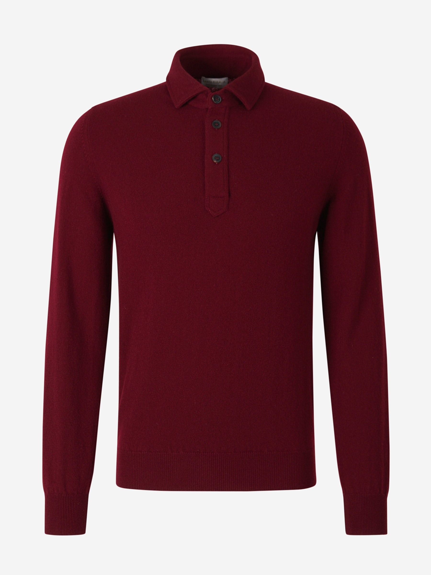 Outlet online Santa Eulalia Hombre Polo Cashmere Manga Larga color Burdeos sku 551-000287 03 - Foto 1