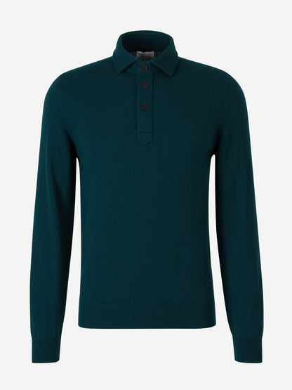 Outlet online Santa Eulalia Hombre Polo Cashmere Manga Larga color Burdeos sku 551-000287 03 - Foto 13