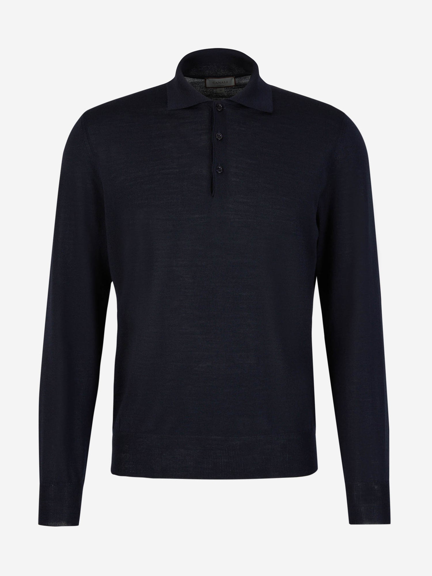 Outlet online Canali Hombre Polo Punto Lana color Azul Noche sku 551-000288 03 - Foto 1