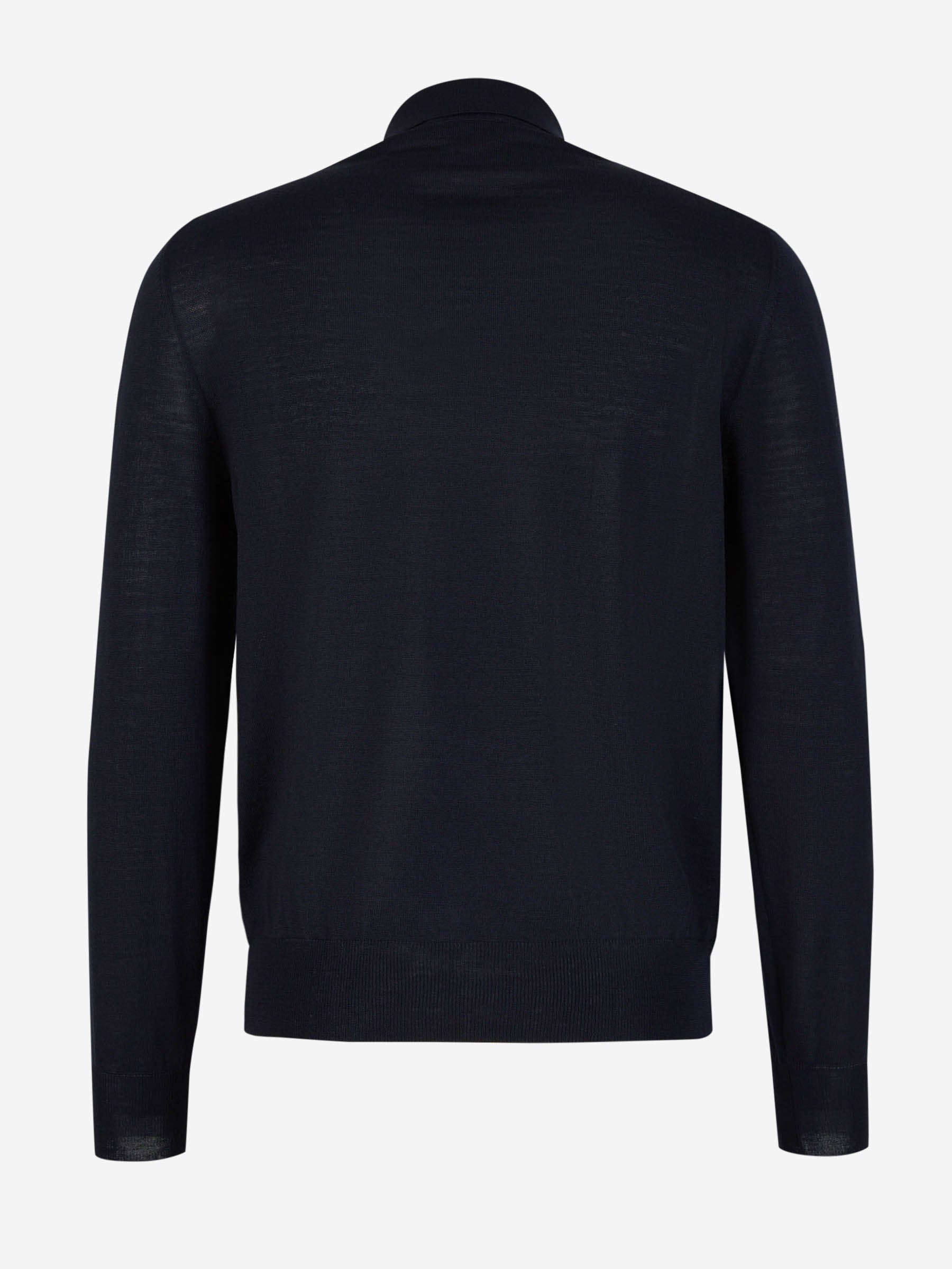 Outlet online Canali Hombre Polo Punto Lana color Azul Noche sku 551-000288 03 - Foto 2