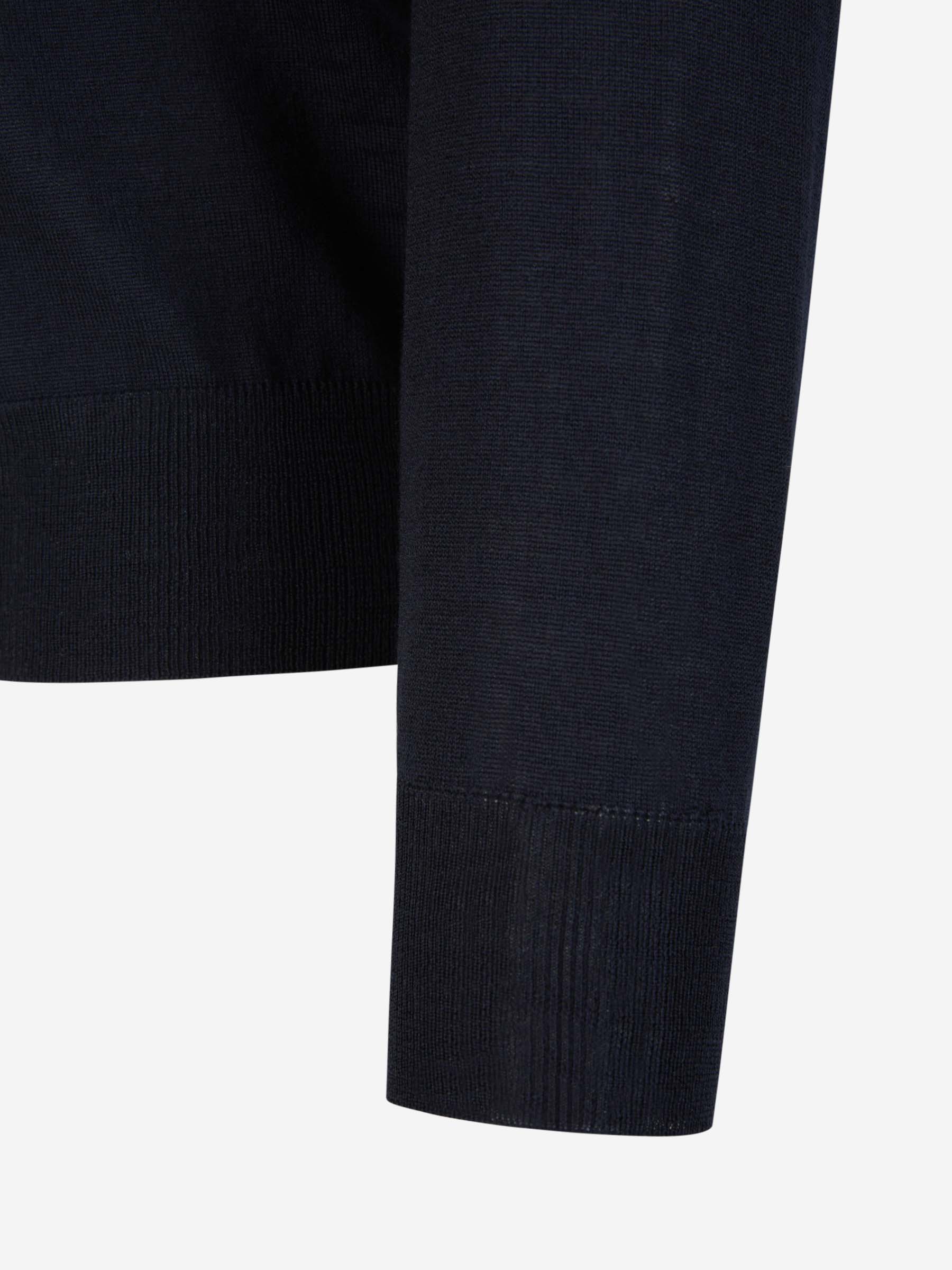 Outlet online Canali Hombre Polo Punto Lana color Azul Noche sku 551-000288 03 - Foto 4