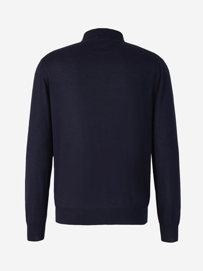 Outlet online Santa Eulalia Hombre Polo Cashmere Y Seda color Azul Noche sku 551-000298 02 - Foto 2