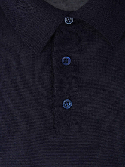 Outlet online Santa Eulalia Hombre Polo Cashmere Y Seda color Azul Noche sku 551-000298 02 - Foto 3