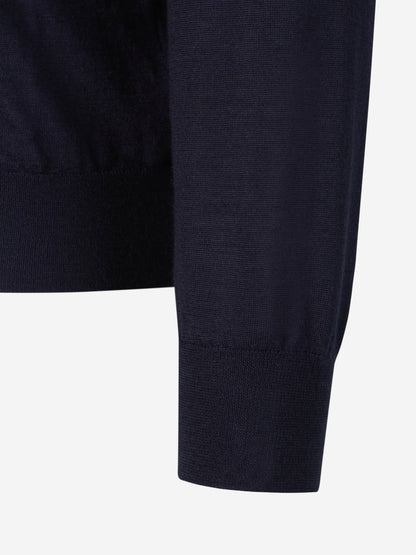 Outlet online Santa Eulalia Hombre Polo Cashmere Y Seda color Azul Noche sku 551-000298 02 - Foto 4