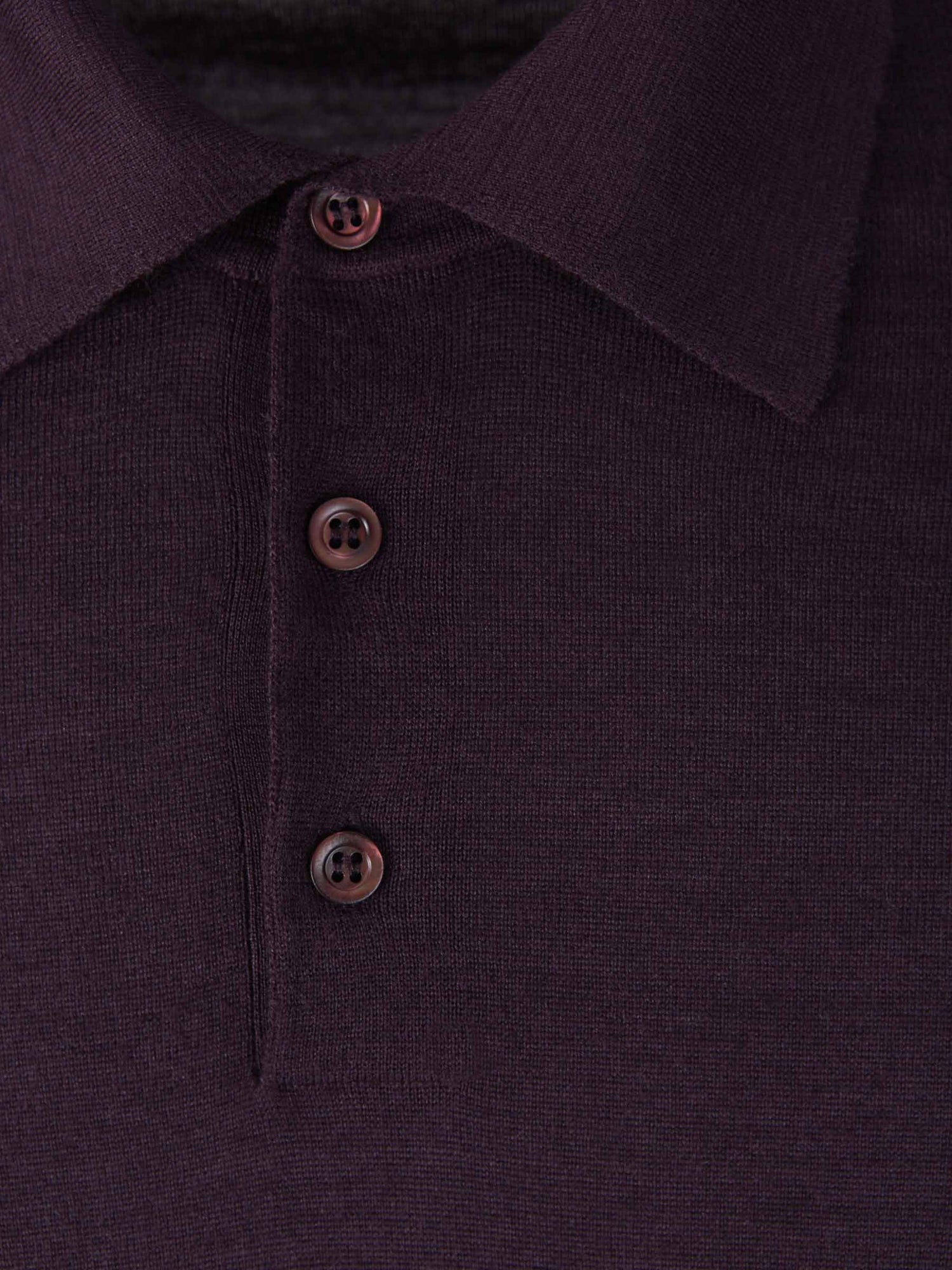 Outlet online Santa Eulalia Hombre Polo Cashmere Y Seda color Burdeos sku 551-000298 04 - Foto 3