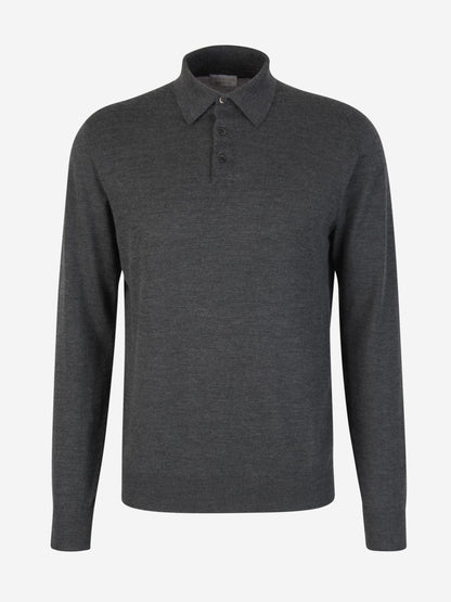 Outlet online Santa Eulalia Hombre Polo Cashmere Y Seda color Gris Carbon sku 551-000298 05 - Foto 1