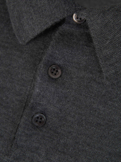 Outlet online Santa Eulalia Hombre Polo Cashmere Y Seda color Gris Carbon sku 551-000298 05 - Foto 3