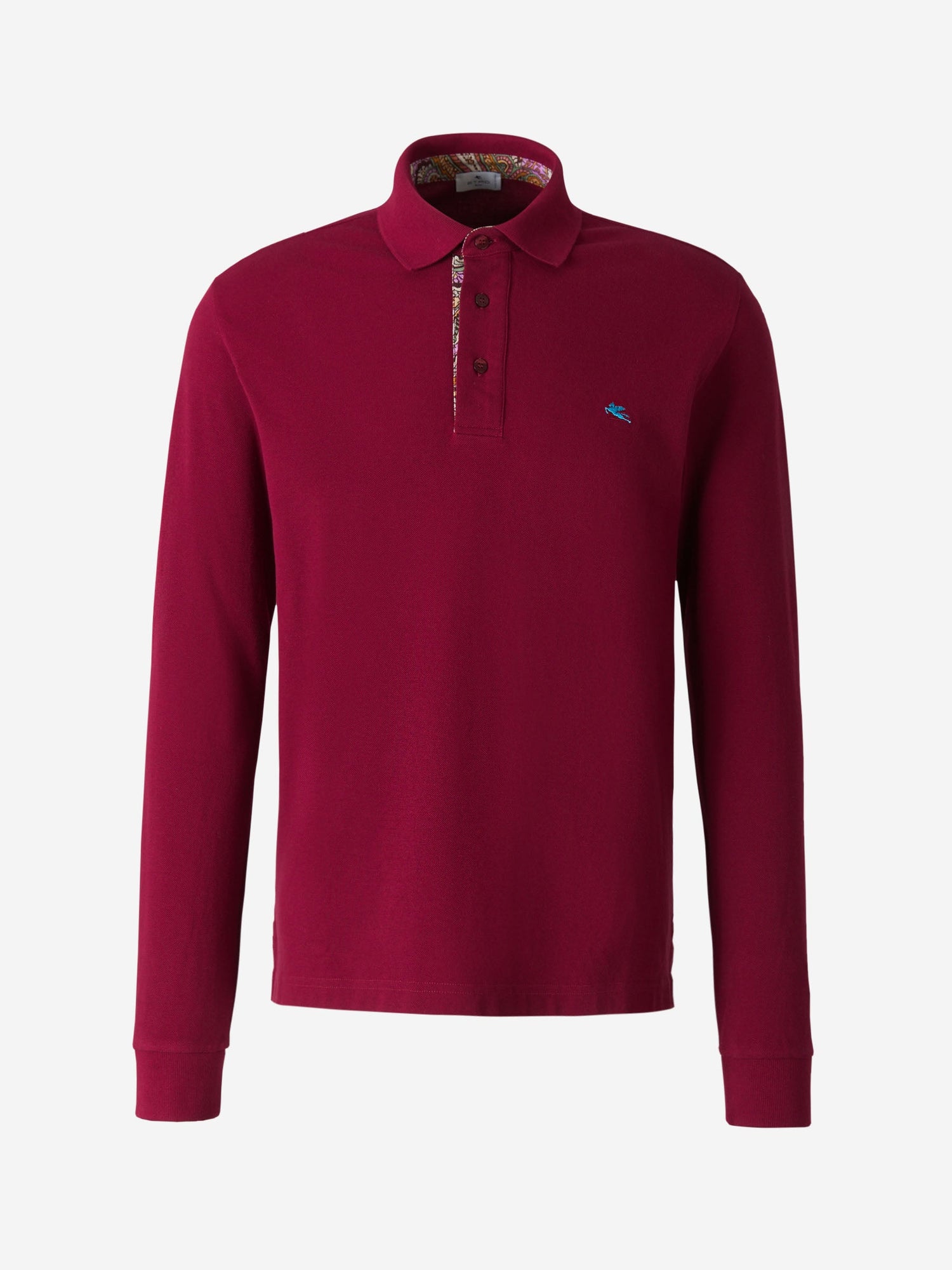Outlet online Etro Hombre Polo Logo Bordado color Rojo Cereza sku 551-000302 01 - Foto 1
