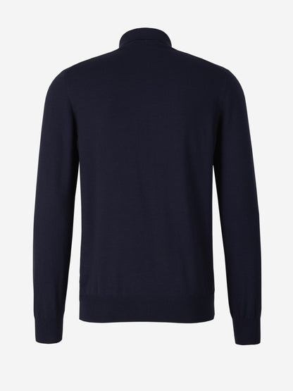 Outlet online Gran Sasso Hombre Polo Punto Lana color Negro sku 551-000303 02 - Foto 2