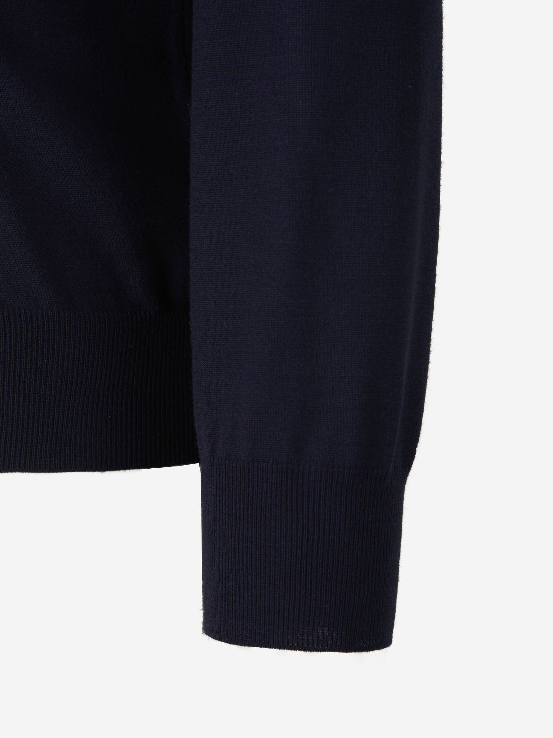 Outlet online Gran Sasso Hombre Polo Punto Lana color Negro sku 551-000303 02 - Foto 4