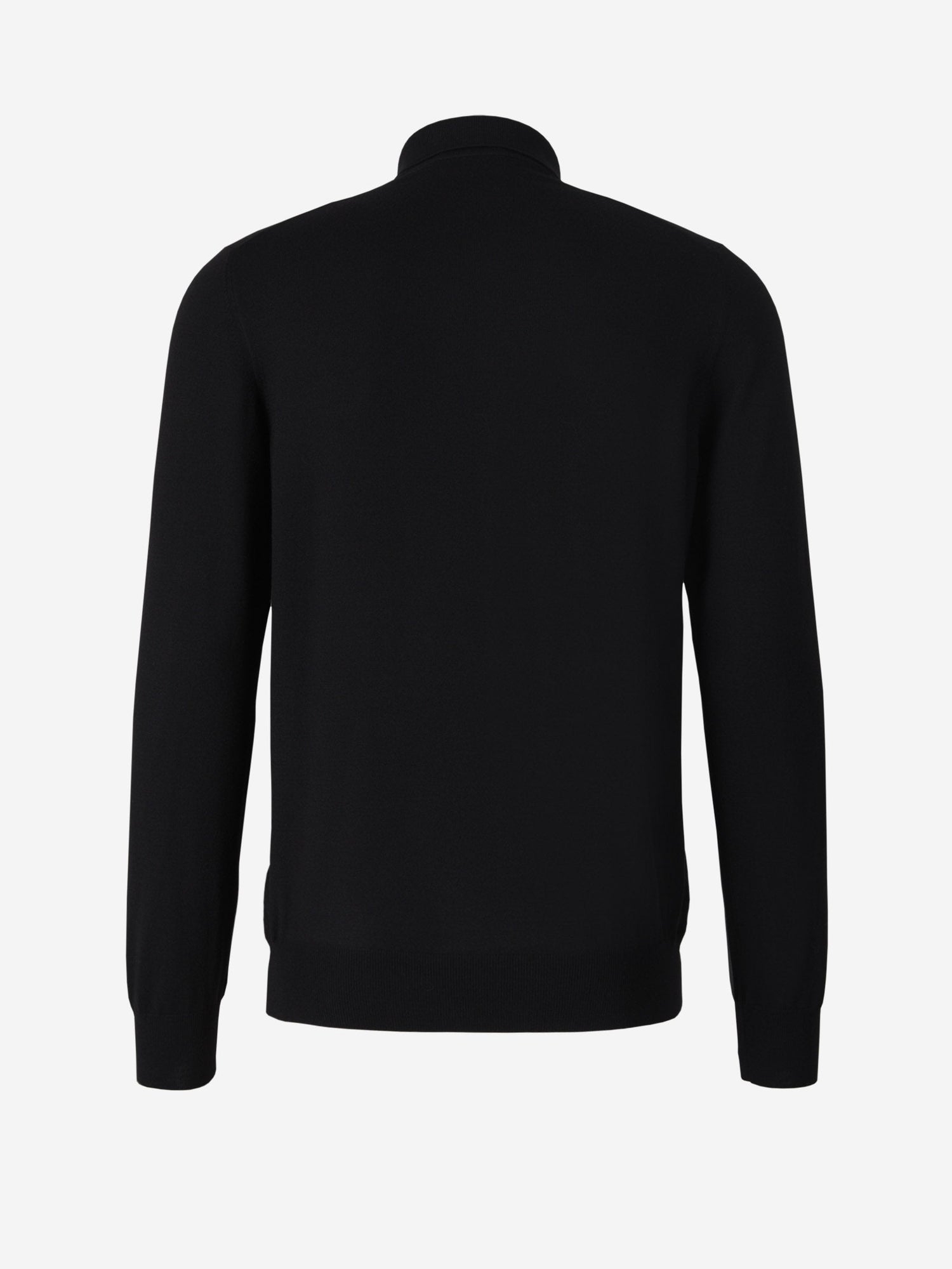 Outlet online Gran Sasso Hombre Polo Punto Lana color Negro sku 551-000303 02 - Foto 6