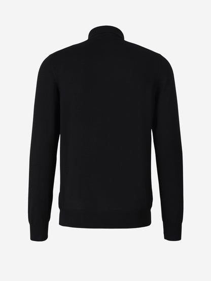 Outlet online Gran Sasso Hombre Polo Punto Lana color Negro sku 551-000303 02 - Foto 6