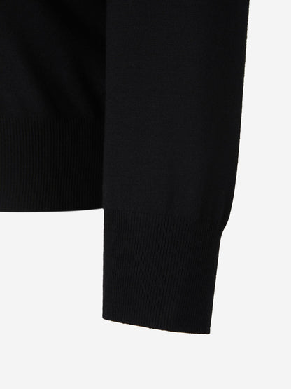 Outlet online Gran Sasso Hombre Polo Punto Lana color Negro sku 551-000303 02 - Foto 8