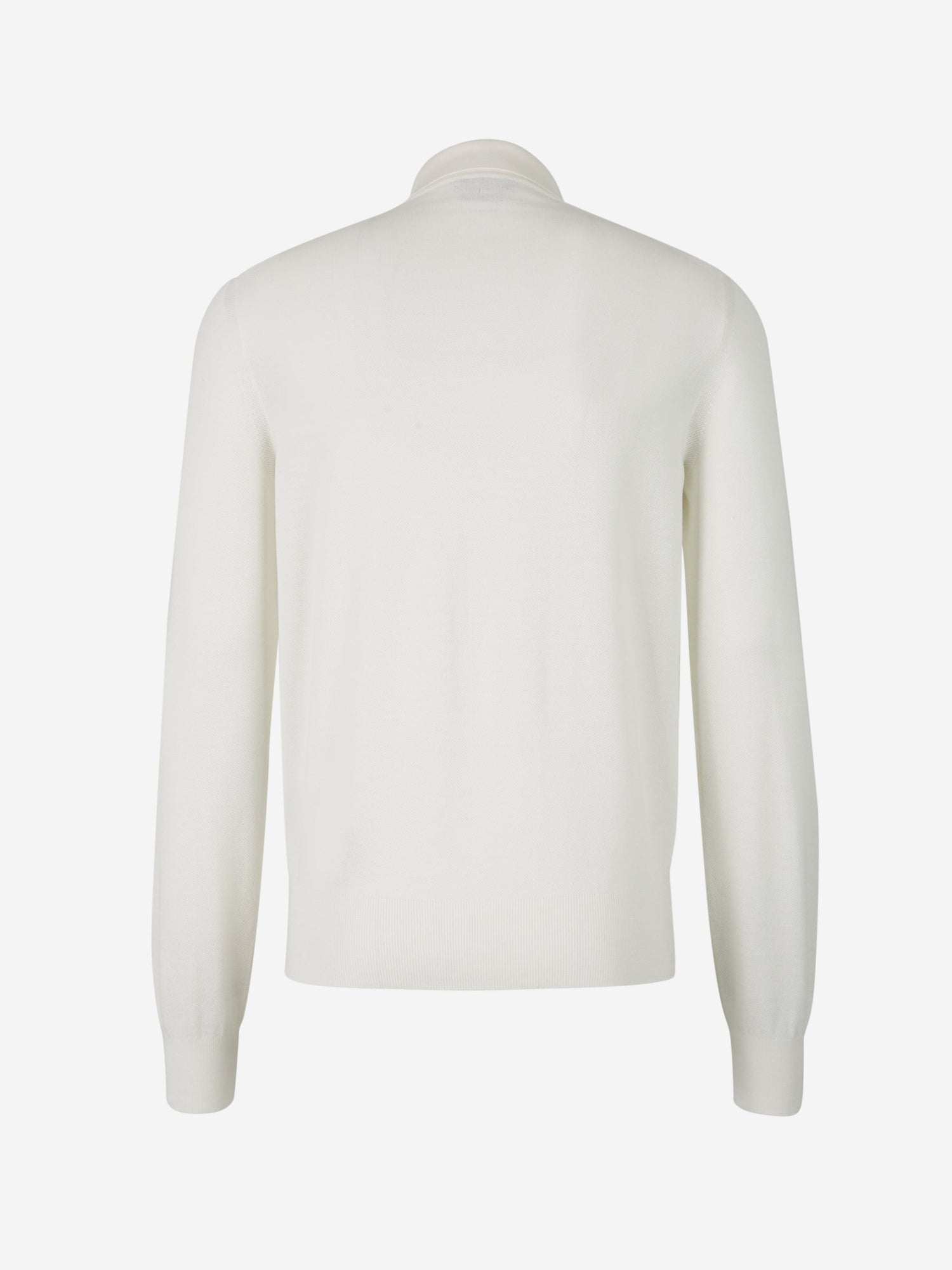 Outlet online Tom Ford Hombre Polo Seda Y Algodón color Crema sku 551-000329 02 - Foto 6