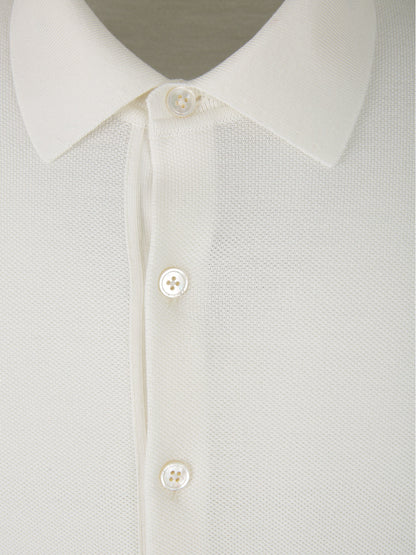 Outlet online Tom Ford Hombre Polo Seda Y Algodón color Crema sku 551-000329 02 - Foto 7
