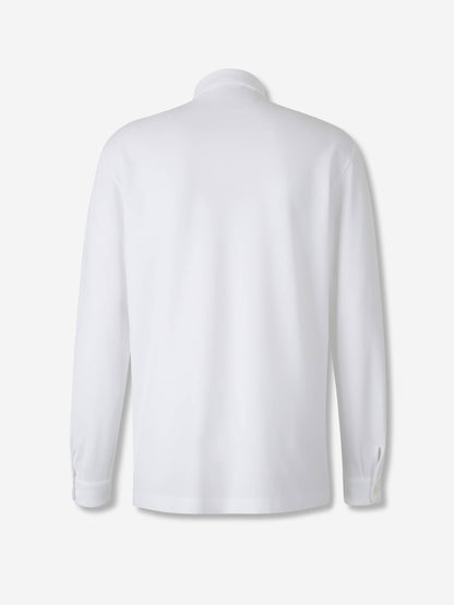 Zanone Hombre Barcelona Polo Liso Algodón color Blanco sku 551-000332 01 - Foto 2