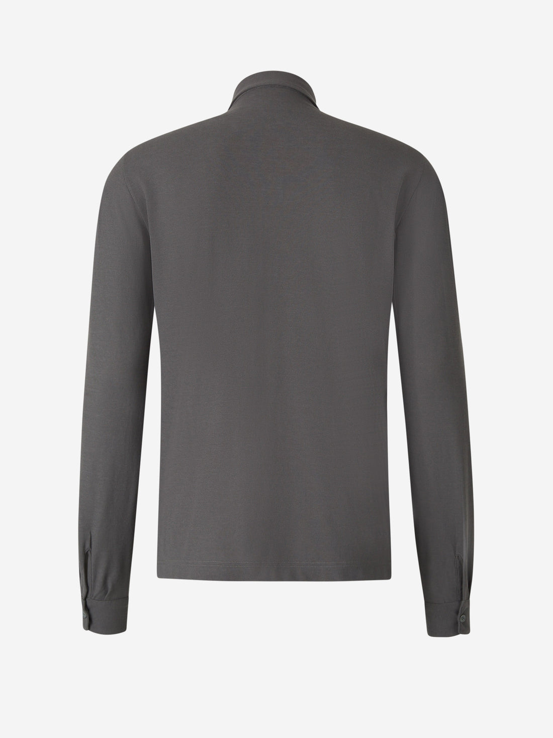 Zanone Hombre Barcelona Polo Liso Algodón color Gris Antracita sku 551-000332 04 - Foto 2