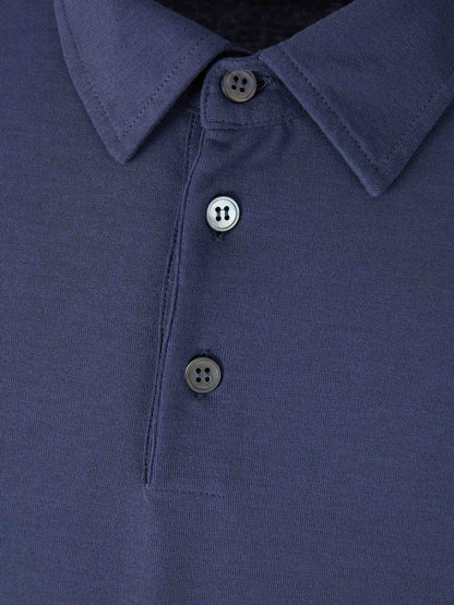 Zanone Hombre Barcelona Polo Liso Algodón color Azul Marino sku 551-000332 05 - Foto 3