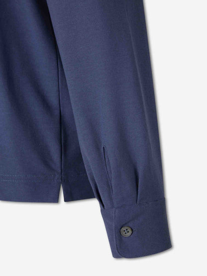 Zanone Hombre Barcelona Polo Liso Algodón color Azul Marino sku 551-000332 05 - Foto 4