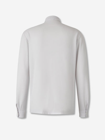 Outlet online Zanone Hombre Polo Liso Algodón color Marfil sku 551-000332 06 - Foto 2