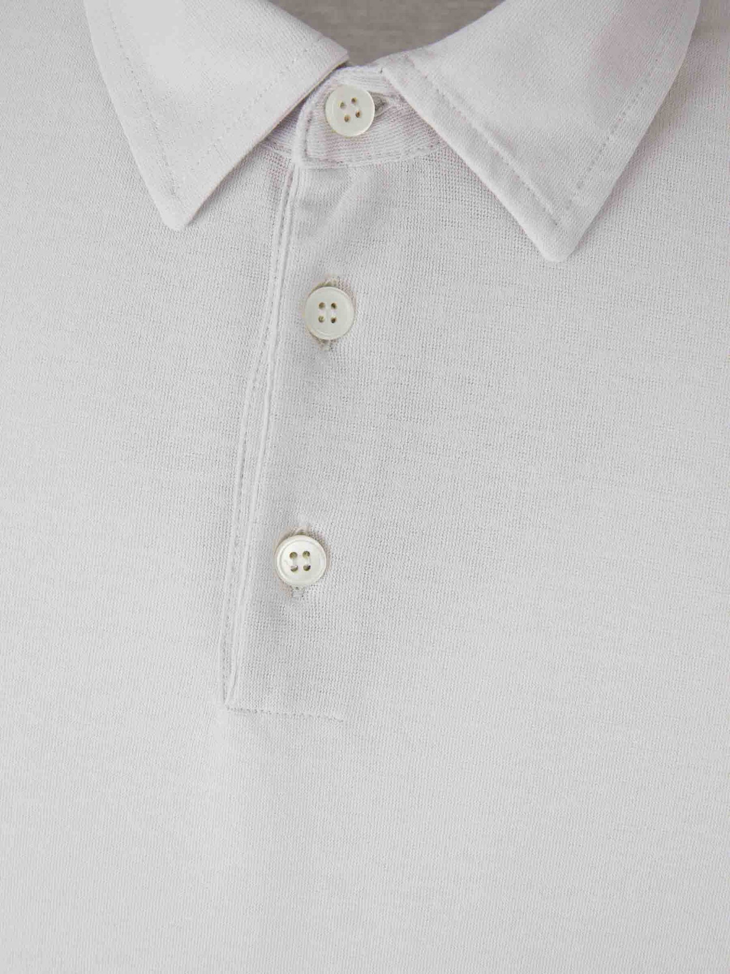 Outlet online Zanone Hombre Polo Liso Algodón color Marfil sku 551-000332 06 - Foto 3