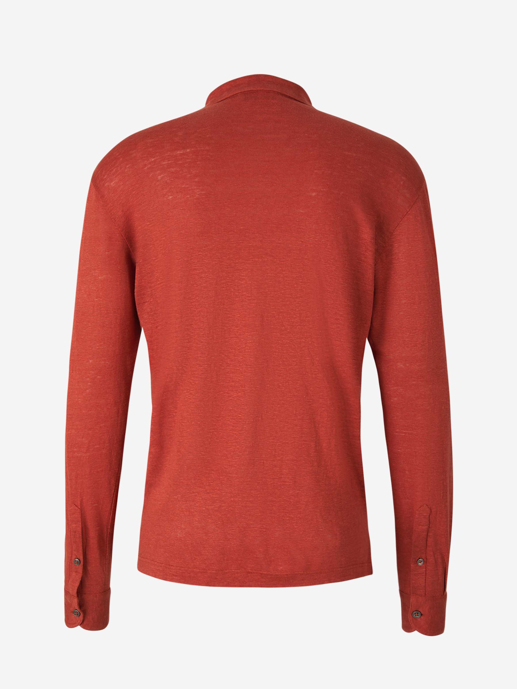 Outlet online Gran Sasso Hombre Polo Manga Larga Lino color Azul Marino sku 551-000337 01 - Foto 10