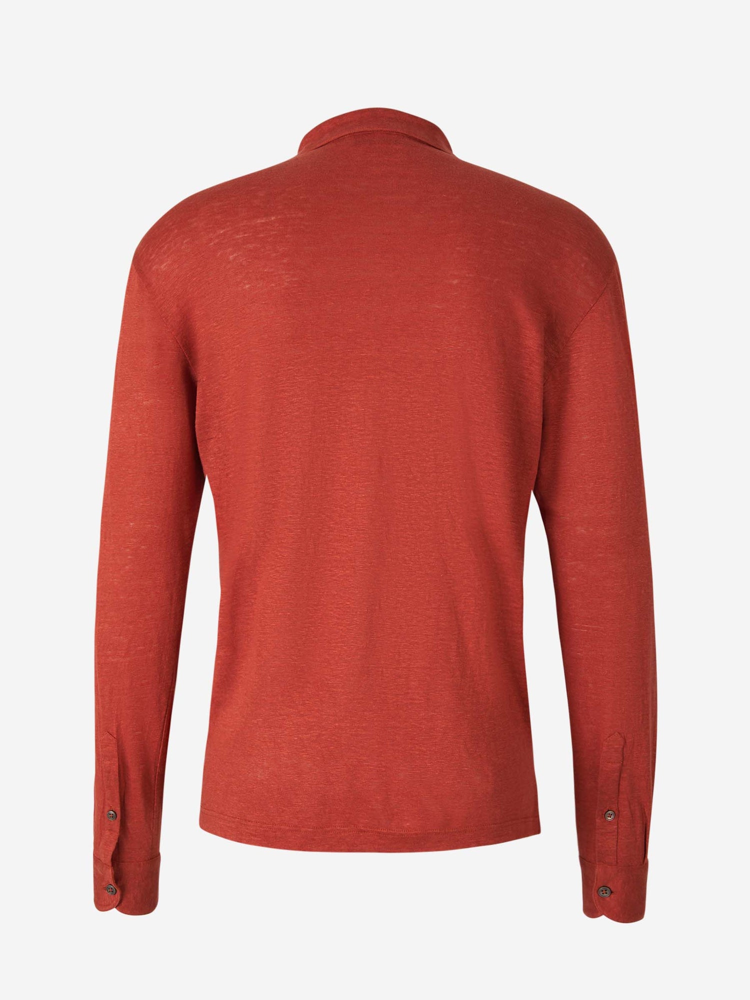 Outlet online Gran Sasso Hombre Polo Manga Larga Lino color Verde Militar sku 551-000337 02 - Foto 10