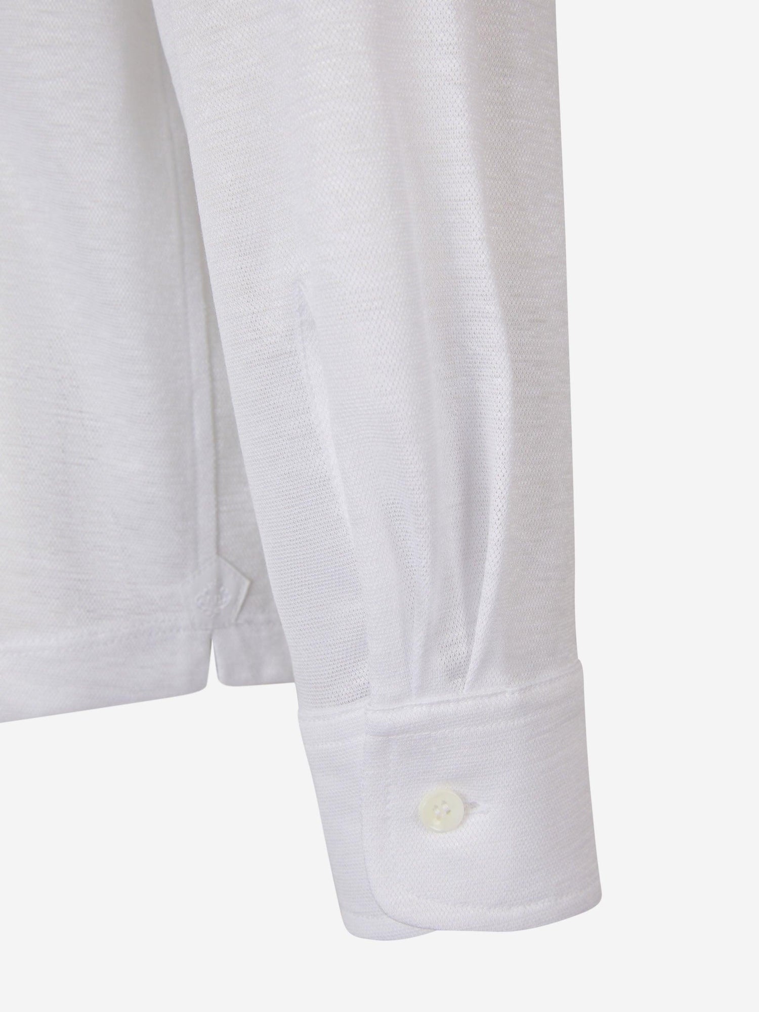 Outlet online Borrelli Hombre Polo Algodon Y Lino color Blanco sku 551-000338 01 - Foto 4
