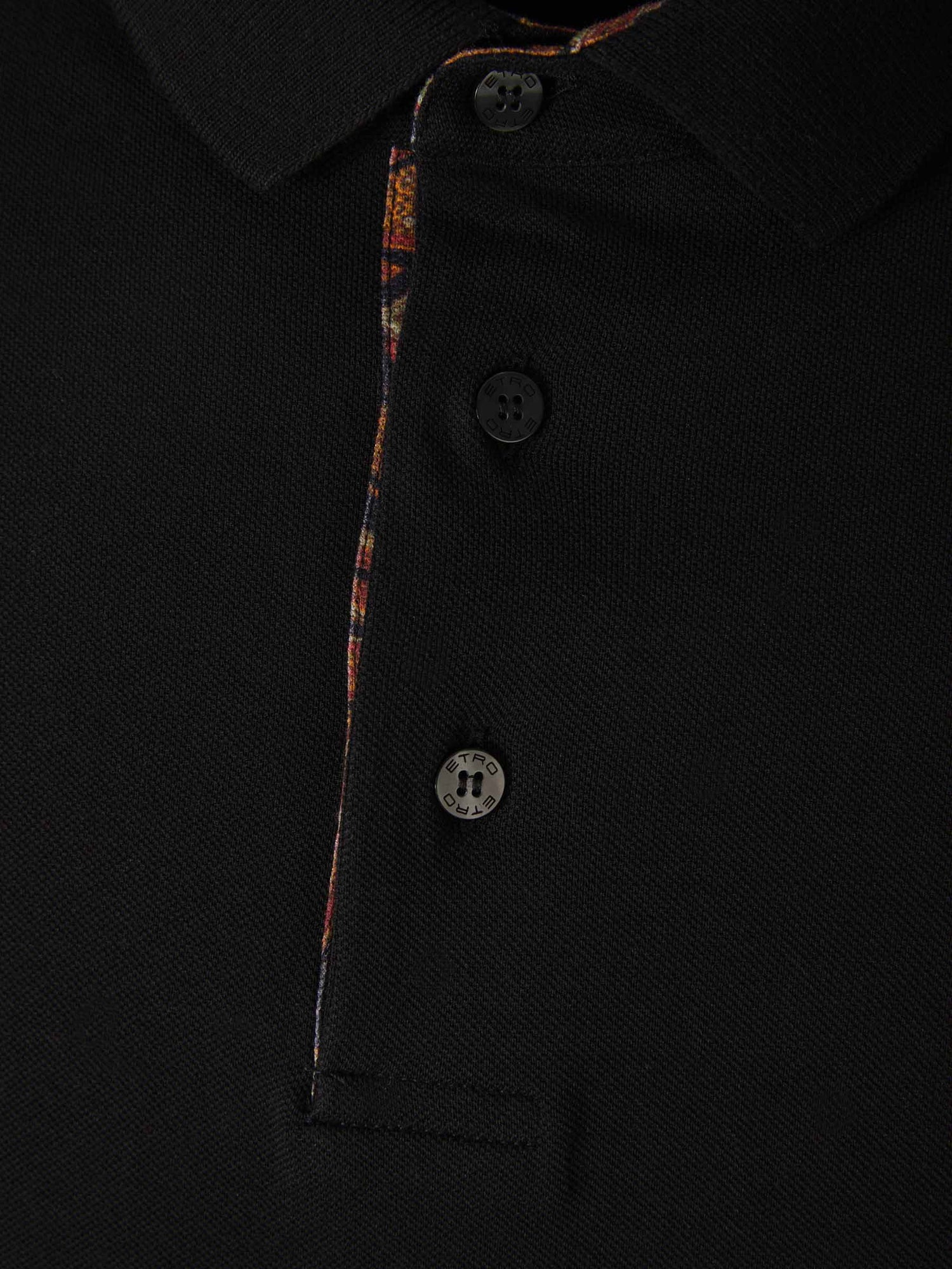 Outlet online Etro Hombre Polo Algodón Paisley color Verde Oscuro sku 551-000349 02 - Foto 3
