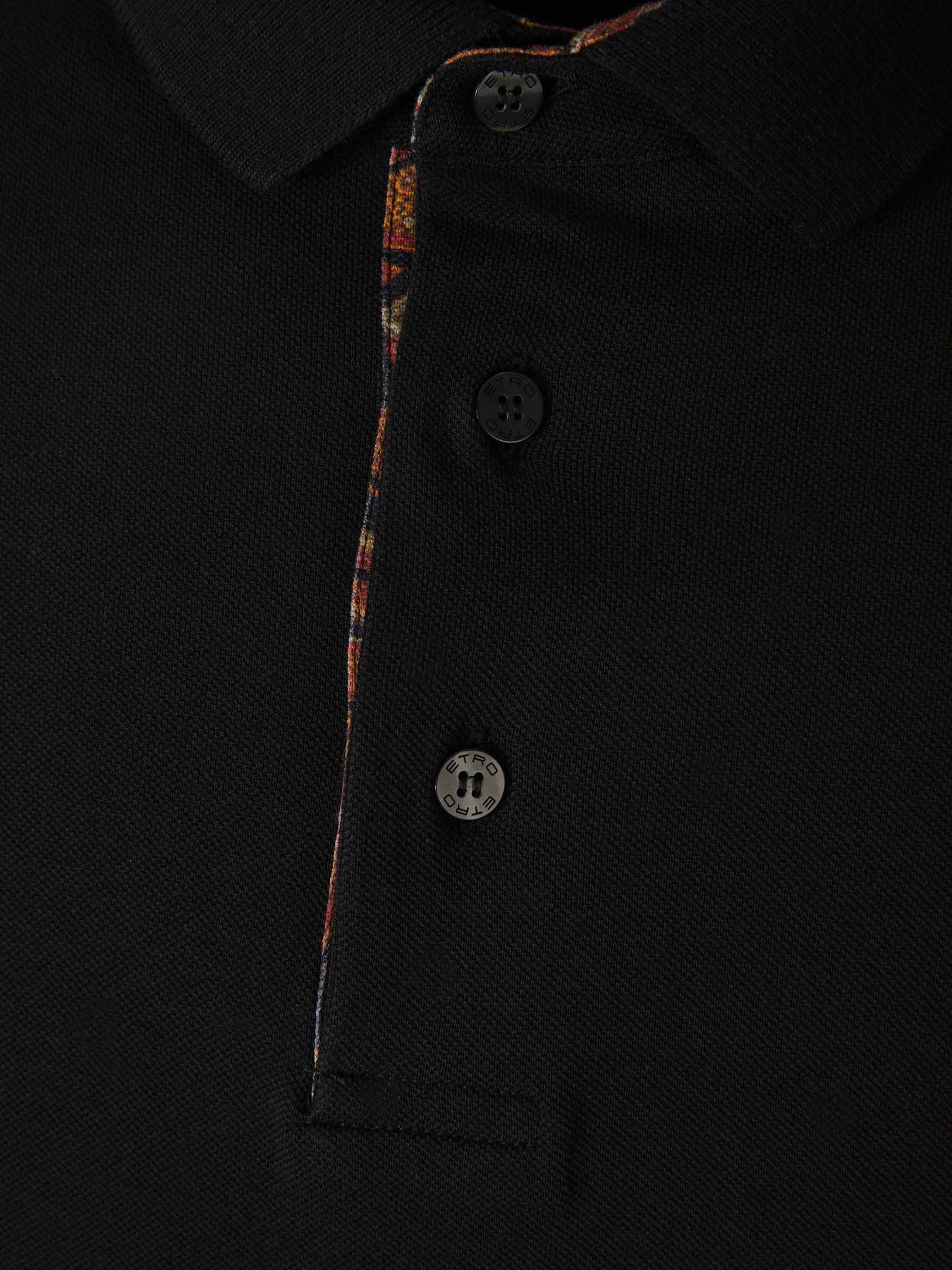 Outlet online Etro Hombre Polo Algodón Paisley color Verde Oscuro sku 551-000349 02 - Foto 3