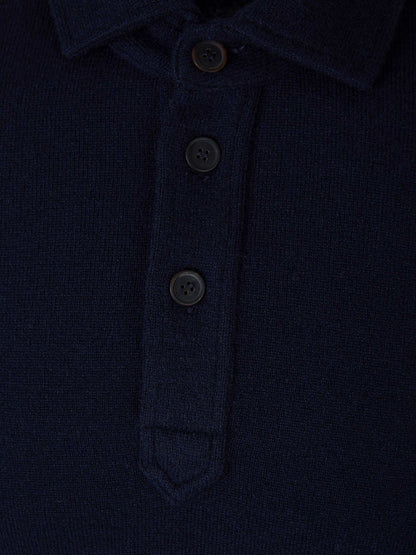 Outlet online Santa Eulalia Hombre Polo Cashmere Manga Larga color Azul Marino sku 551-000359 01 - Foto 3