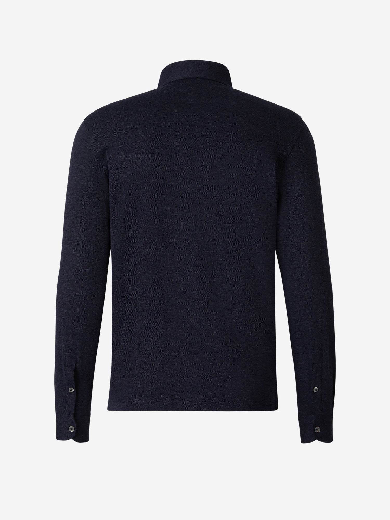 Outlet online Gran Sasso Hombre Polo Pop-Over Largo color Negro sku 551-000360 02 - Foto 2