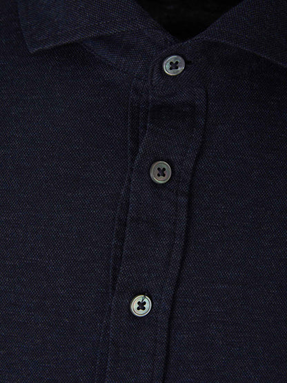 Outlet online Gran Sasso Hombre Polo Pop-Over Largo color Negro sku 551-000360 02 - Foto 3