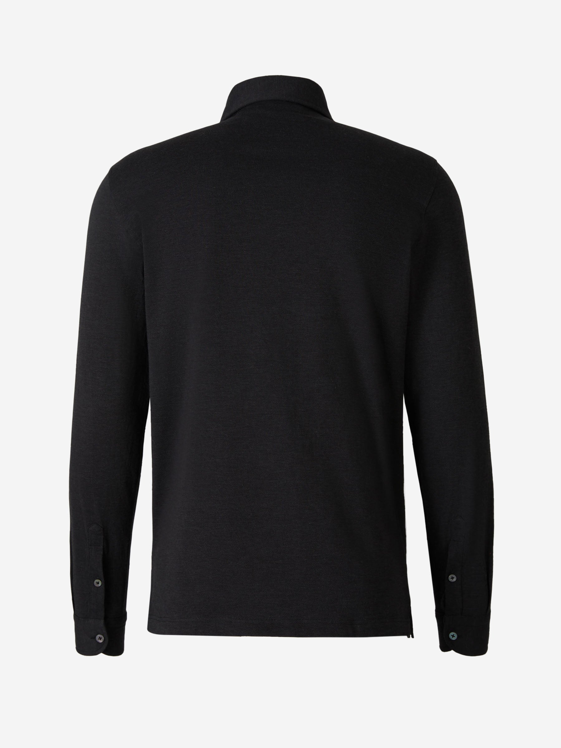 Outlet online Gran Sasso Hombre Polo Pop-Over Largo color Negro sku 551-000360 02 - Foto 6